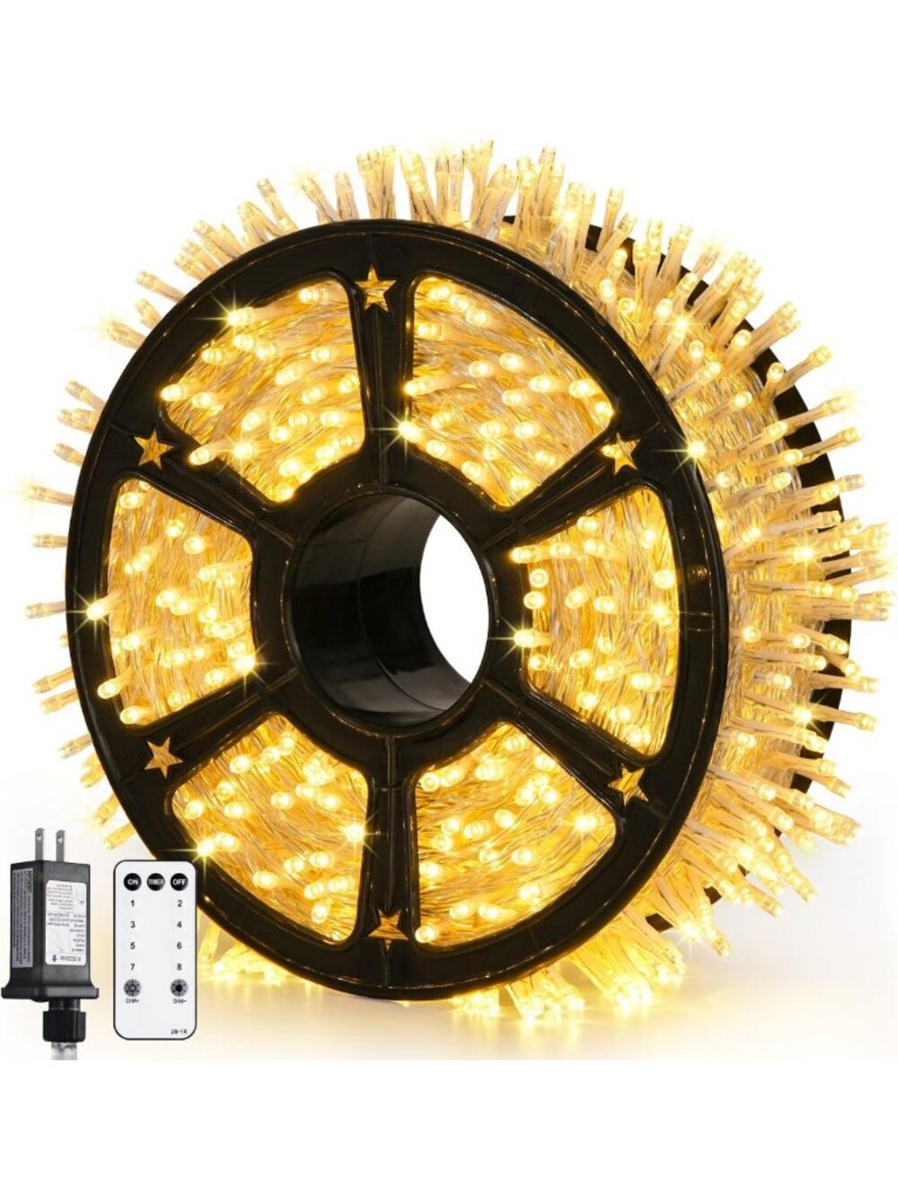 315ft Outdoor Christmas Lights - 1200 LED String Lights for Holiday Decor